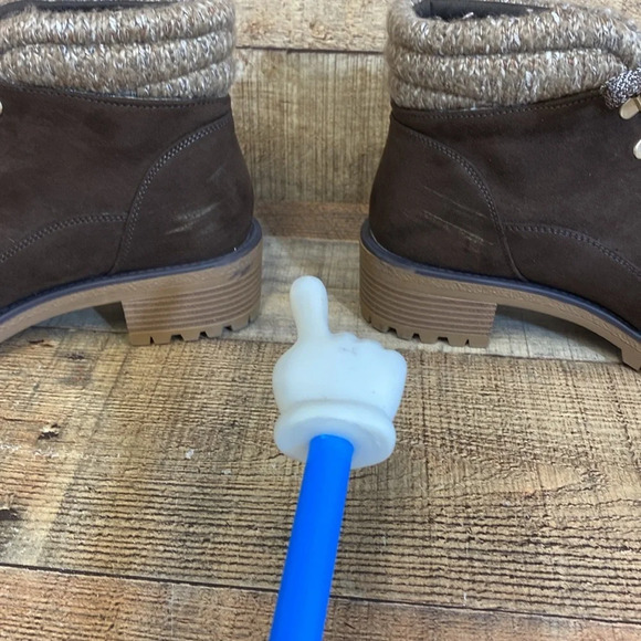 True Craft Markie Hiking Booties Womens Size 10 M Brown Tan Lace up Ankle Fabric - Picture 8 of 14